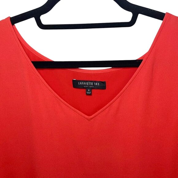 LAFAYETTE 148 Short Sleeve Silk Top - Picture 3 of 7